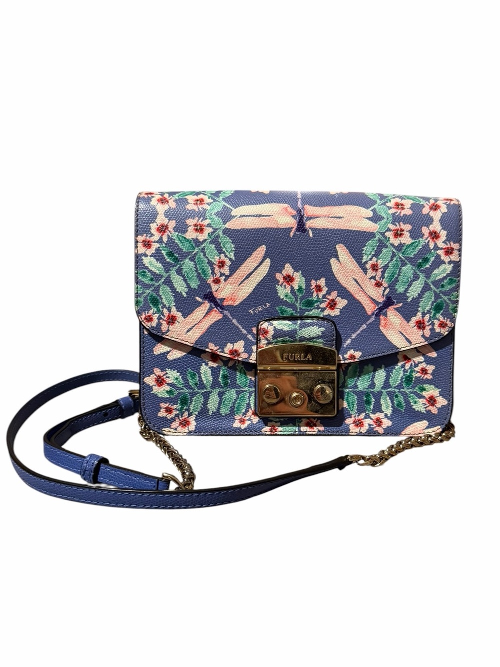 Furla Metropolis Dragonfly Leather Crossbody Bag